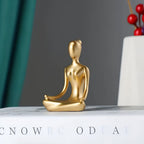 Serene Meditating Woman Statue — additional view