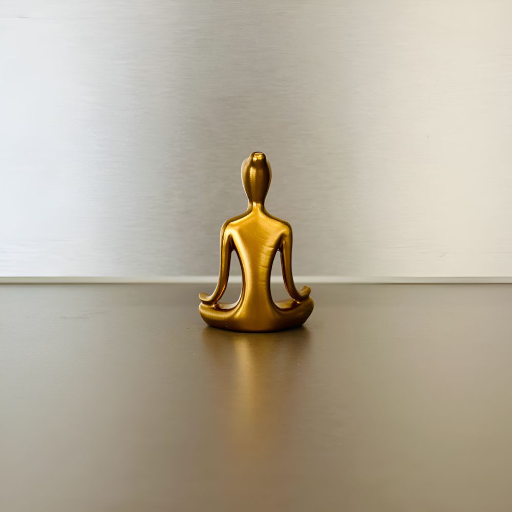 Serene Meditating Woman Statue — product feature detail