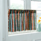 Serina Boho Striped Tassel Curtain for Living Room Window — lifestyle shot