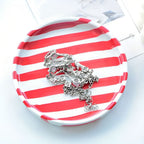 Silva Ceramic Stripe Jewelry Tray — material texture close-up