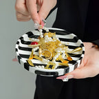 Silva Ceramic Stripe Jewelry Tray — product in use