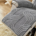 Silven Plush Thickened Anti-Slip Recliner Sofa Cover — product in use