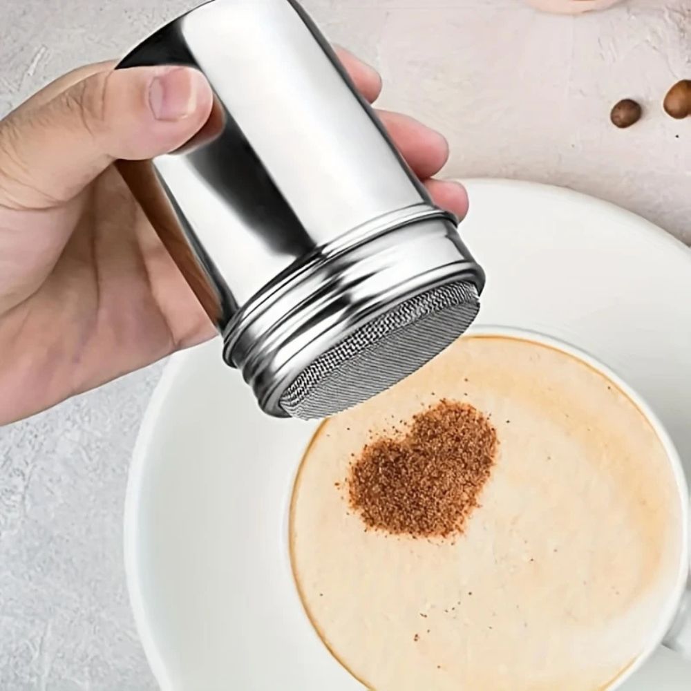 Silver Whirl Powder Shaker — product detail view
