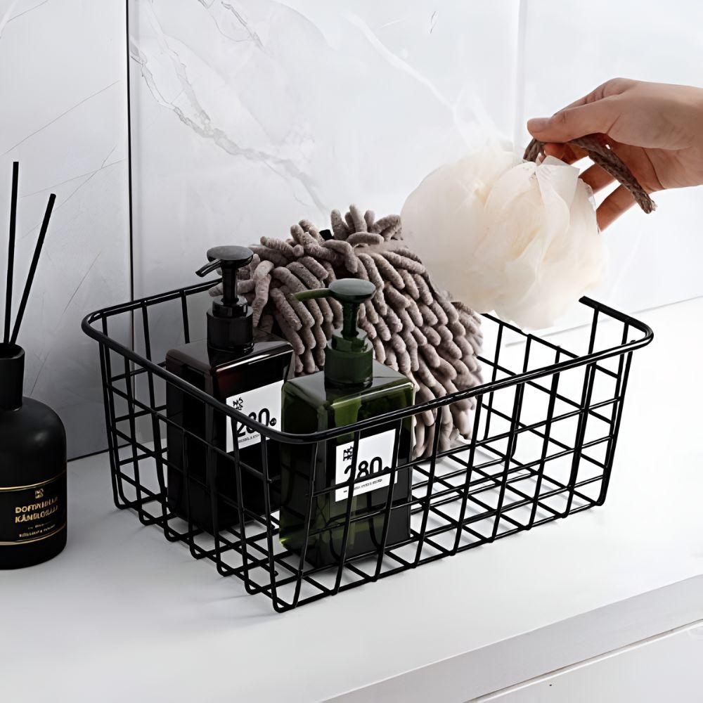 Sleek Wire Organiser Storage Basket — main product photo