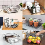 Sleek Wire Organiser Storage Basket — product in use