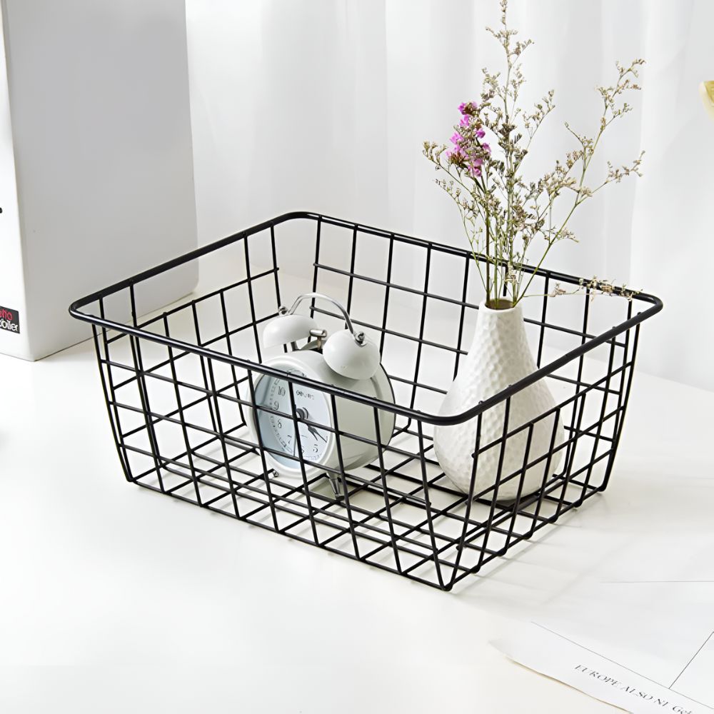 Sleek Wire Organiser Storage Basket — product close-up