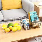 Sleek Wire Organiser Storage Basket — lifestyle shot