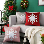 Snowflake Holiday Pillowcase — product close-up