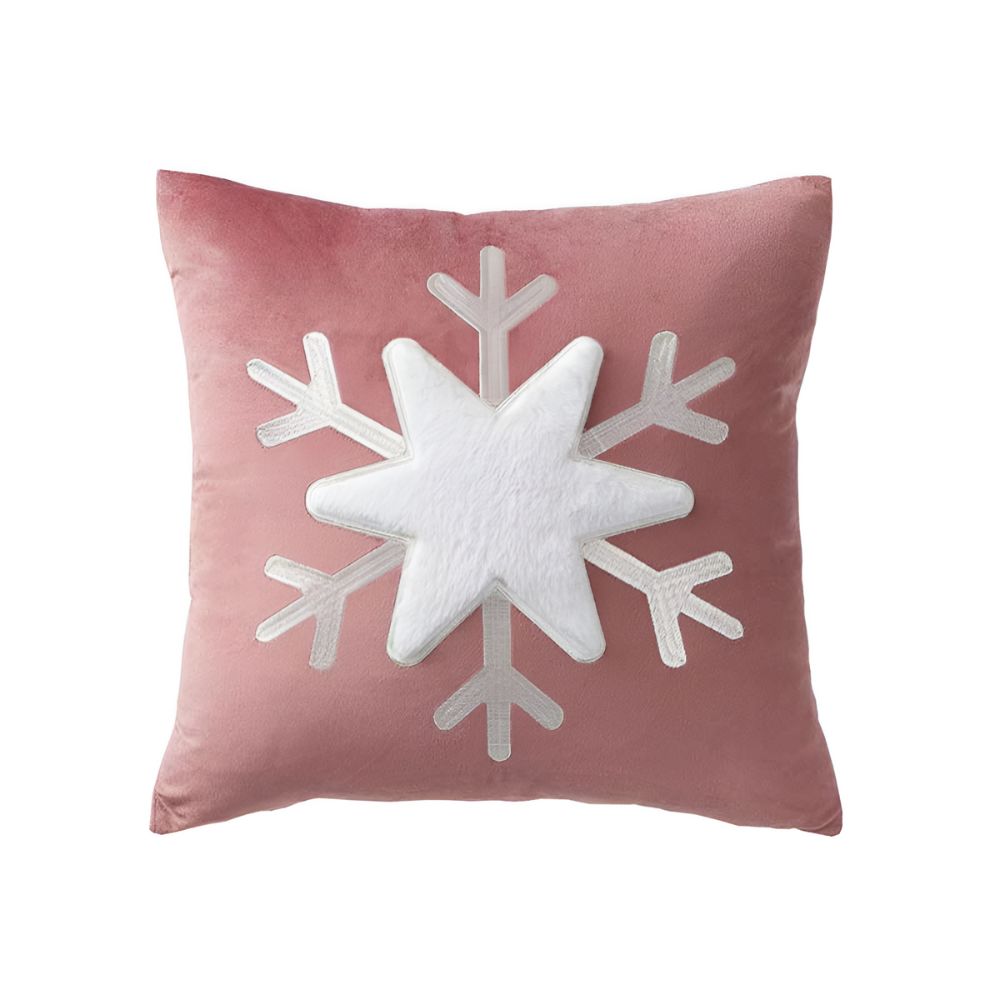 Snowflake Holiday Pillowcase — alternate angle view