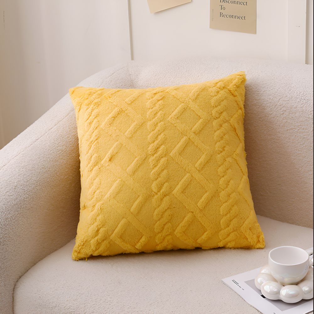 Snuggle Sherpa Cushion Cover — product in use