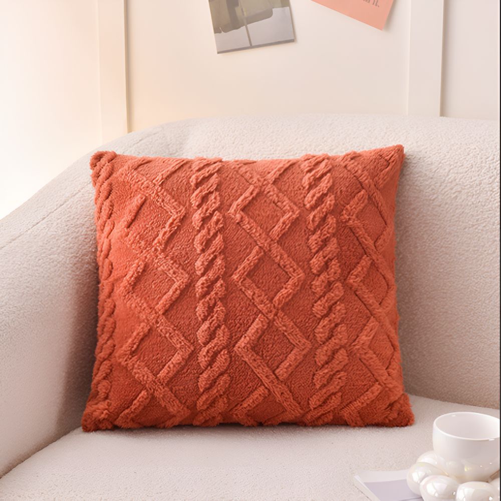 Snuggle Sherpa Cushion Cover — size and scale reference