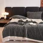Snuggly Faux Fur Fleece Blanket