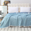 Soft Muslin Breathable Cotton Gauze Blanket — size and scale reference