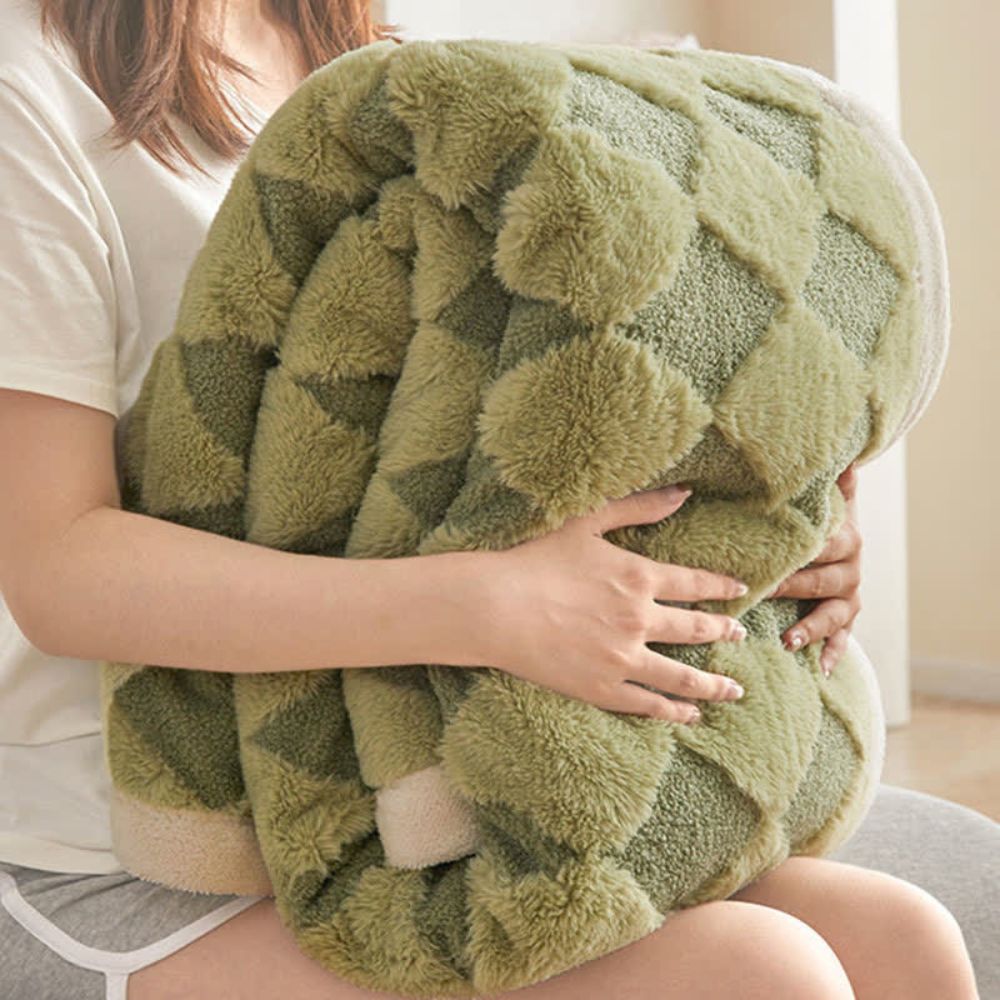Soft Diamond Pattern Comfort Blanket — product detail view