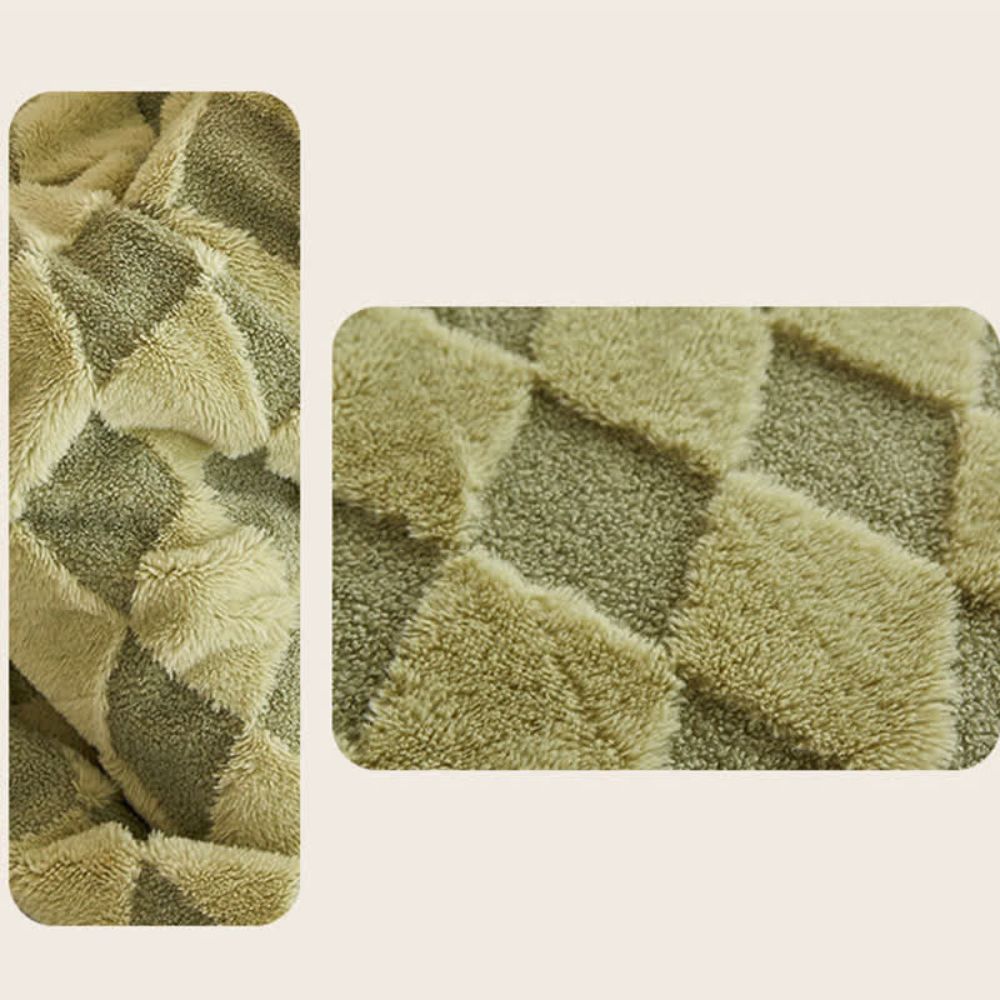 Soft Diamond Pattern Comfort Blanket — size and scale reference