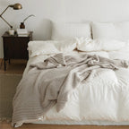 Soft Nest Minimalist Knit Throw Blanket — alternate angle view