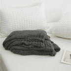 Soft Nest Minimalist Knit Throw Blanket — additional view