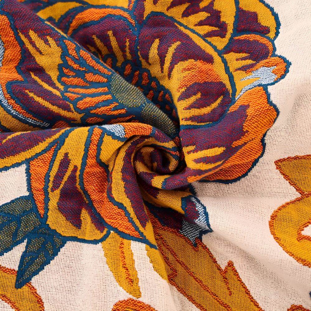 Soft Reversible Floral Blanket — product close-up