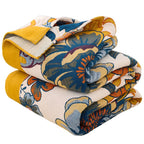 Soft Reversible Floral Blanket — lifestyle shot