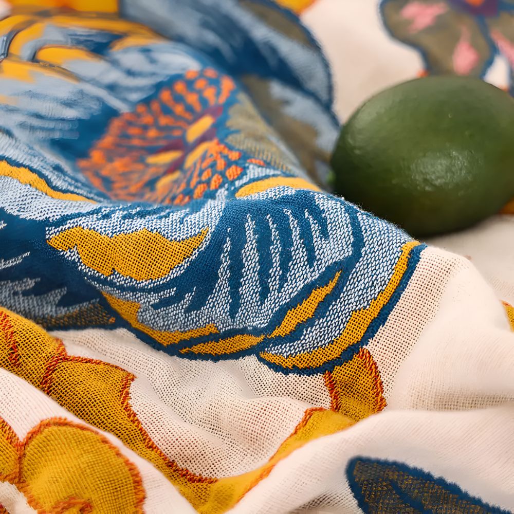 Soft Reversible Floral Blanket — alternate angle view