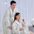 Solane Luxe Jacquard Bathrobe — size and scale reference