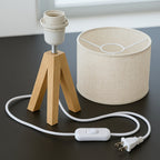 Solara Minimalist Tripod Table Lamp — product in use