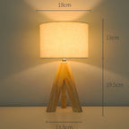 Solara Minimalist Tripod Table Lamp — alternate angle view