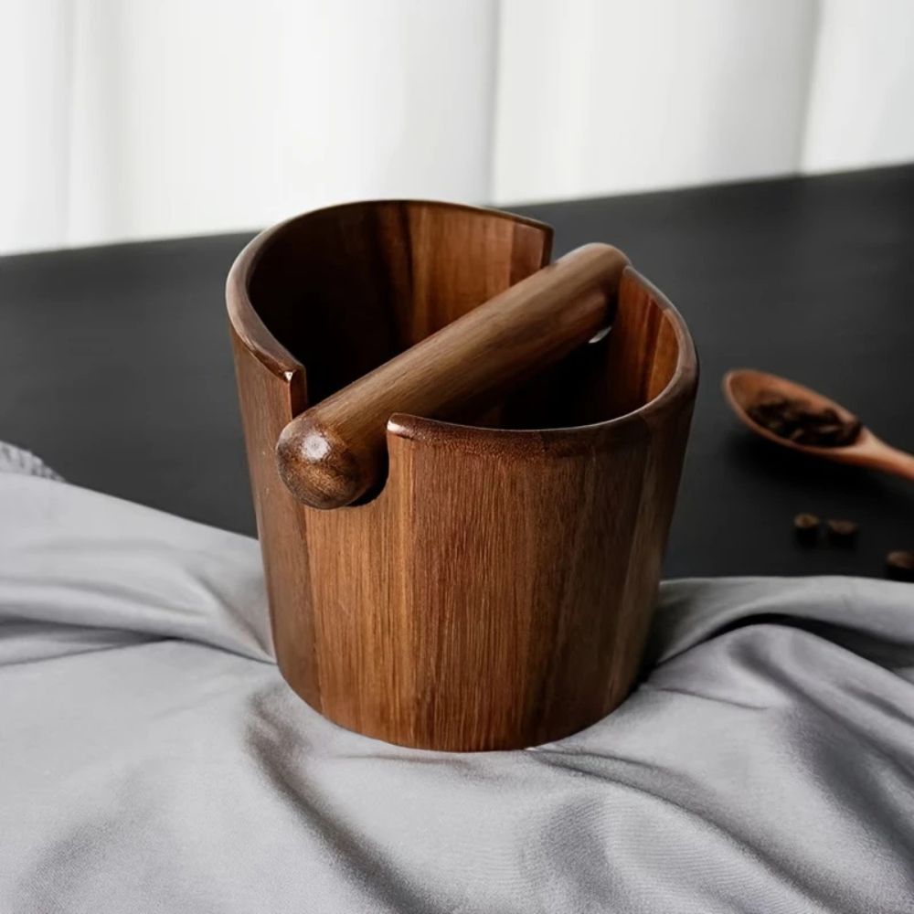Solid Wood Coffee Knock Box — alternate angle view