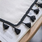 Solstice Loom Artisan Tassel Curtain — product feature detail