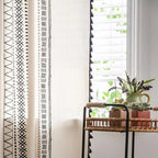 Solstice Loom Artisan Tassel Curtain — product close-up