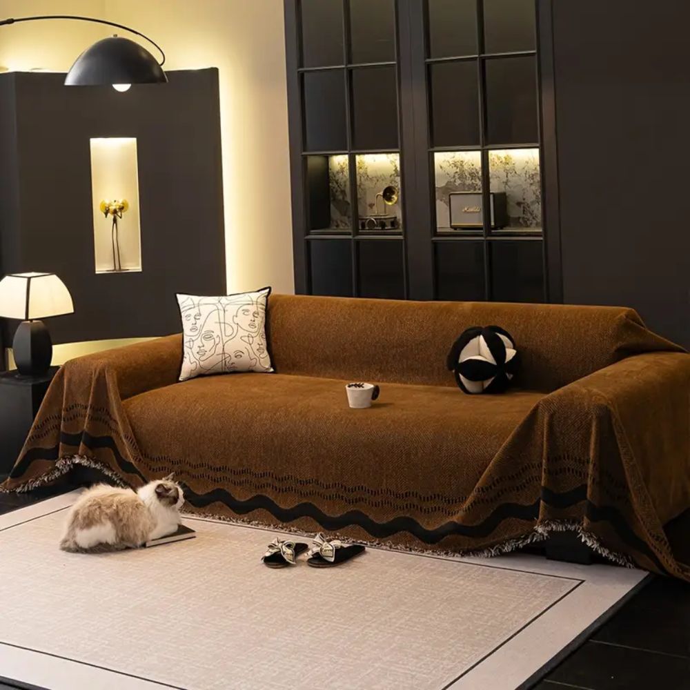 Sora Line Tasseled Sofa Cover — main product photo