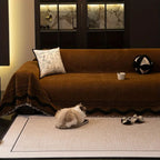 Sora Line Tasseled Sofa Cover — product detail view