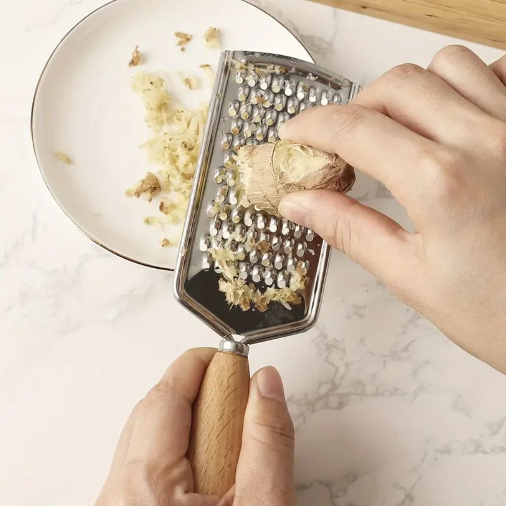 Stainless Steel Handheld Grater — alternate angle view