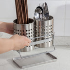 Stainless Steel Utensil Holder with Hole — main product photo