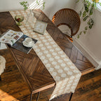 Stitching Tassel Diamond Table Runner — main product photo