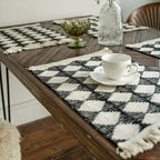 Stitching Tassel Diamond Table Runner — additional view