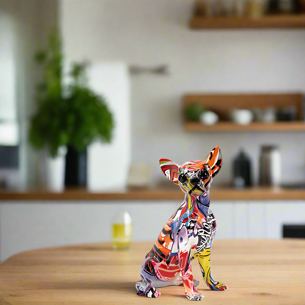 Street Art Chihuahua Sculpture — product close-up