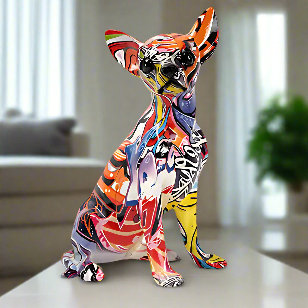 Street Art Chihuahua Sculpture — product detail view