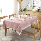 Classic Striped Tassel Table Cloth — main product photo