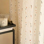 Sugar Bean Rainbow Tulle Curtain — product in use