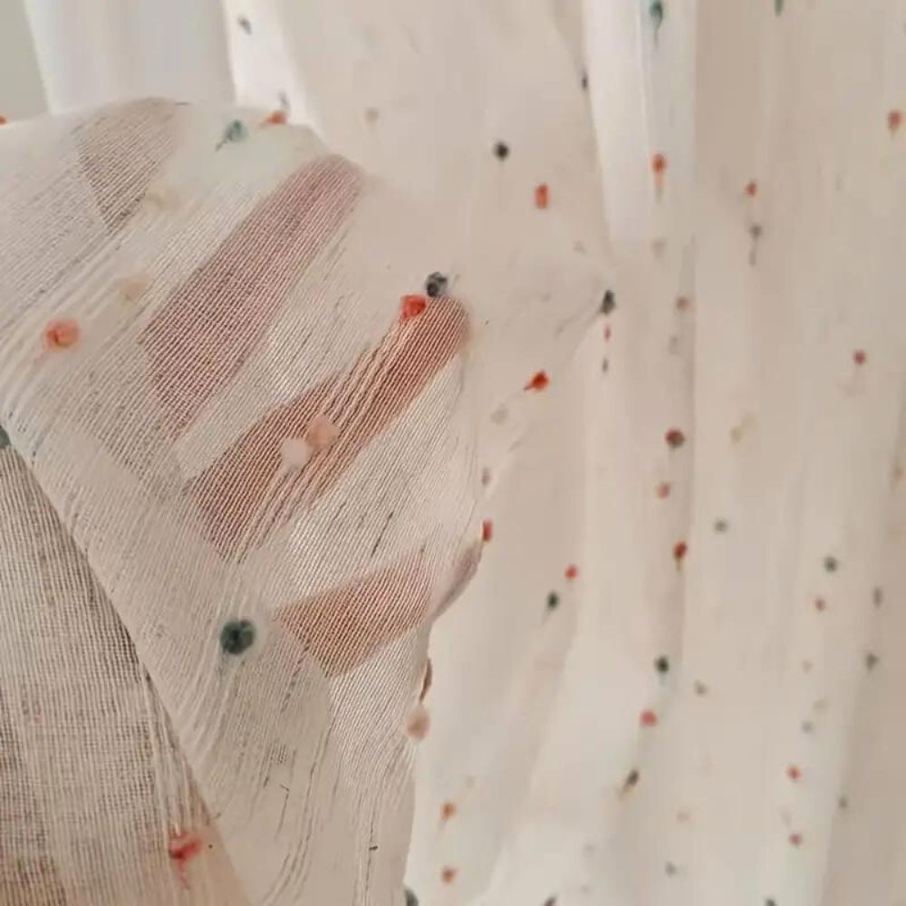 Sugar Bean Rainbow Tulle Curtain — product close-up