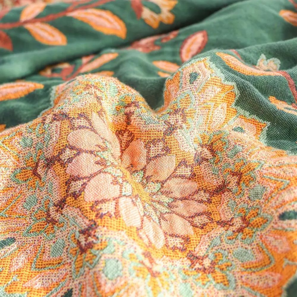 Sunfern Vintage Reversible Cotton Blanket — product close-up