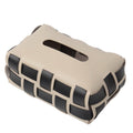 Braided Vegan Leather Tissue Holder