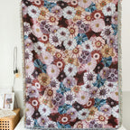 Vintage Flora Woven Tasseled Blanket — alternate angle view