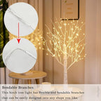 Enchanted Birch Lighted Tree Decor — product in use