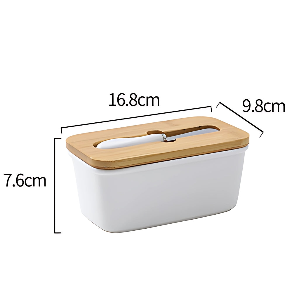 Sleek Butter Cutter Container — product in use