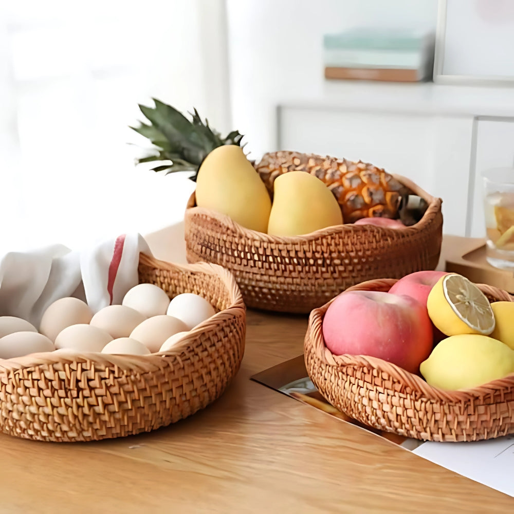 Stylish Handwoven Rattan Basket — product detail view