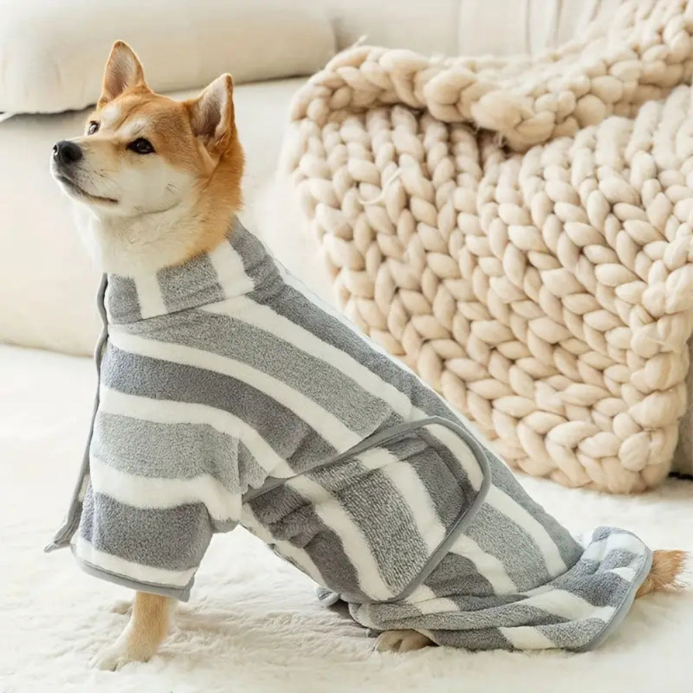 Gentle Touch Dog Drying Towel Robe — main product photo