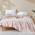 Fresh Floral Comfy Cotton Blanket — additional view