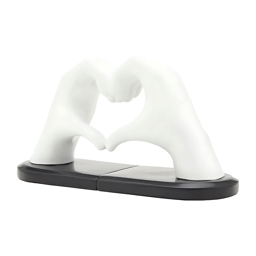 Amora Resin Love Gesture Bookends — product detail view
